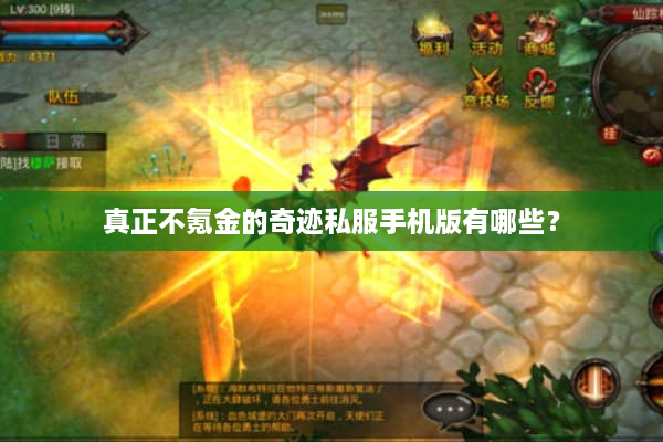 真正不氪金的奇迹私服手机版有哪些？