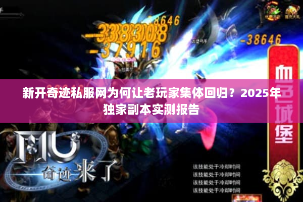 新开奇迹私服网为何让老玩家集体回归?2025年独家副本实测报告 新开奇迹私服网为何让老玩家集体回归?2025年独家副本实测报告