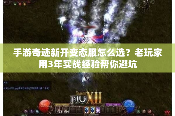 手游奇迹新开变态服怎么选?老玩家用3年实战经验帮你避坑 手游奇迹新开变态服怎么选?老玩家用3年实战经验帮你避坑