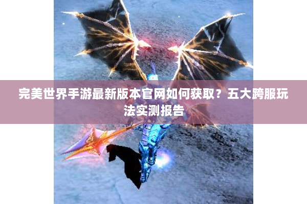 完美世界手游最新版本官网如何获取?五大跨服玩法实测报告 完美世界手游最新版本官网如何获取?五大跨服玩法实测报告