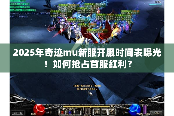 2025年奇迹mu新服开服时间表曝光！如何抢占首服红利？