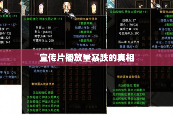 宣传片播放量暴跌的真相