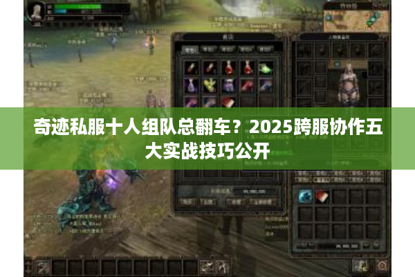 奇迹私服十人组队总翻车？2025跨服协作五大实战技巧公开
