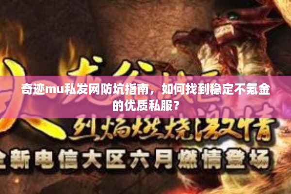 奇迹mu私发网防坑指南，如何找到稳定不氪金的优质私服？