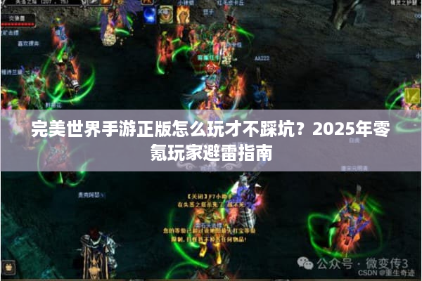 完美世界手游正版怎么玩才不踩坑？2025年零氪玩家避雷指南