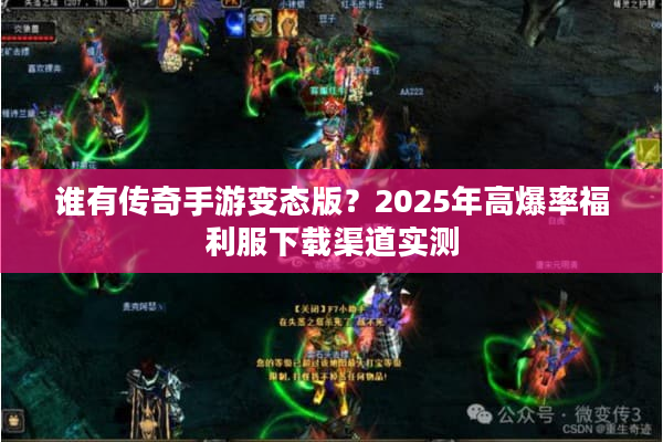 谁有传奇手游变态版？2025年高爆率福利服下载渠道实测