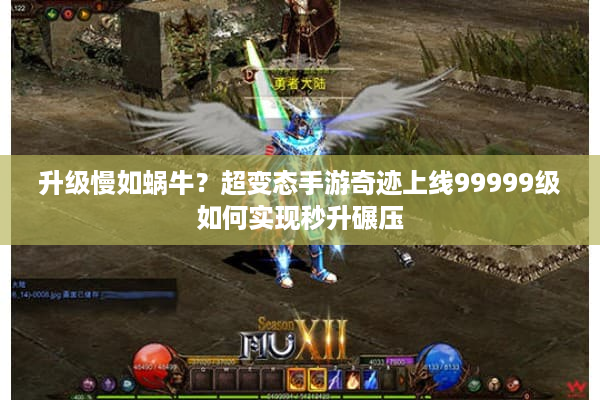 升级慢如蜗牛?超变态手游奇迹上线99999级如何实现秒升碾压 升级慢如蜗牛?超变态手游奇迹上线99999级如何实现秒升碾压