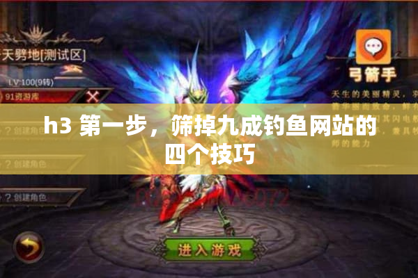 h3 第一步，筛掉九成钓鱼网站的四个技巧