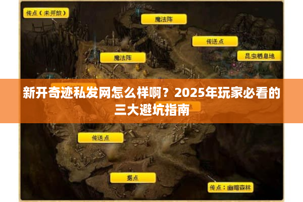 新开奇迹私发网怎么样啊？2025年玩家必看的三大避坑指南