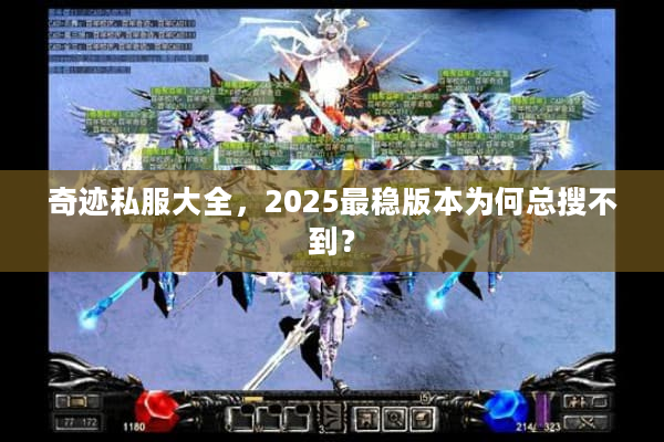 奇迹私服大全，2025最稳版本为何总搜不到？