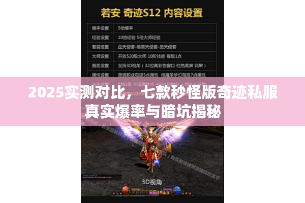 2025实测对比，七款秒怪版奇迹私服真实爆率与暗坑揭秘