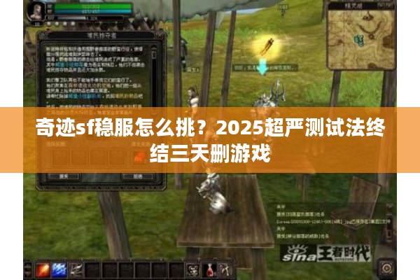 奇迹sf稳服怎么挑？2025超严测试法终结三天删游戏