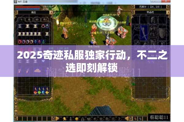 2025奇迹私服独家行动，不二之选即刻解锁