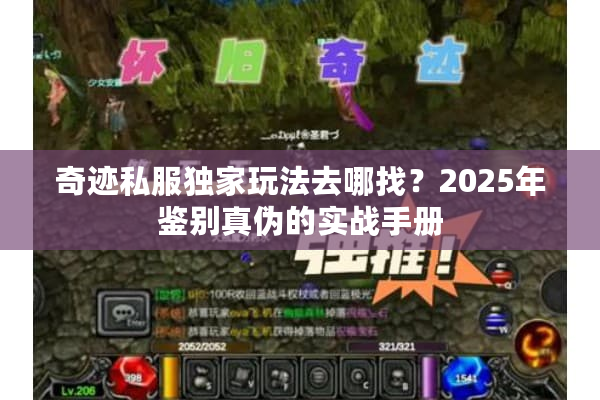 奇迹私服独家玩法去哪找?2025年鉴别真伪的实战手册 奇迹私服独家玩法去哪找?2025年鉴别真伪的实战手册