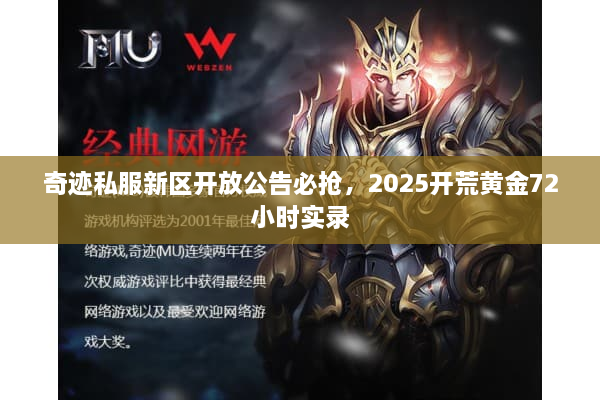 奇迹私服新区开放公告必抢，2025开荒黄金72小时实录