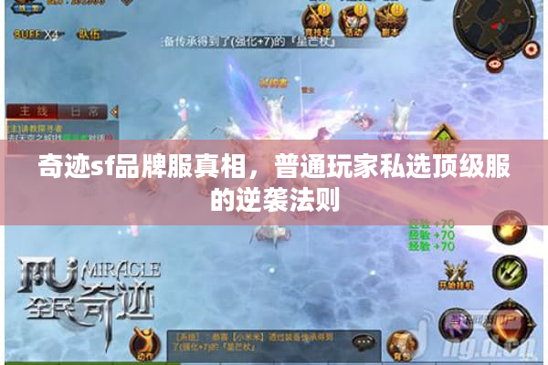 奇迹sf品牌服真相，普通玩家私选顶级服的逆袭法则