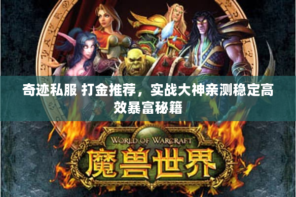 奇迹私服 打金推荐，实战大神亲测稳定高效暴富秘籍