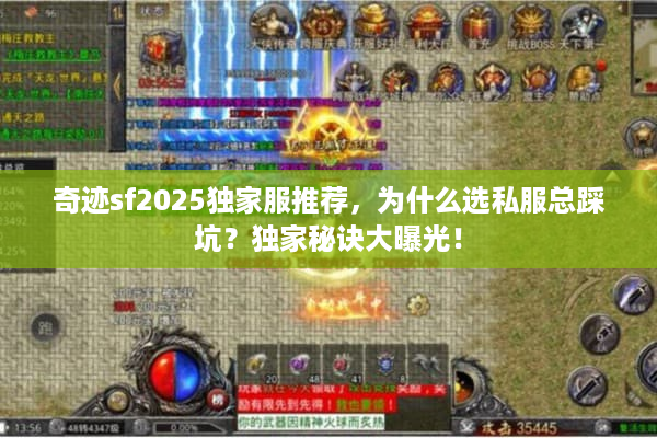 奇迹sf2025独家服推荐,为什么选私服总踩坑?独家秘诀大曝光! 奇迹sf2025独家服推荐,为什么选私服总踩坑?独家秘诀大曝光!