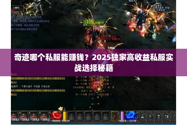 奇迹哪个私服能赚钱？2025独家高收益私服实战选择秘籍