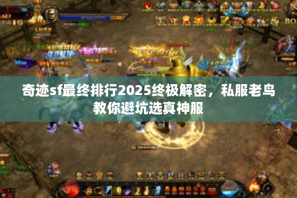 奇迹sf最终排行2025终极解密,私服老鸟教你避坑选真神服 奇迹sf最终排行2025终极解密,私服老鸟教你避坑选真神服